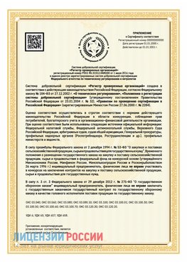 Приложение к сертификату для ИП Кумертау Сертификат СТО 03.080.02033720.1-2020